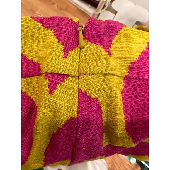 Anthropologie 'Cartonnier' Tailored Remy Shorts Hot Pink Yellow Green sz 4 - Picture 15 of 16